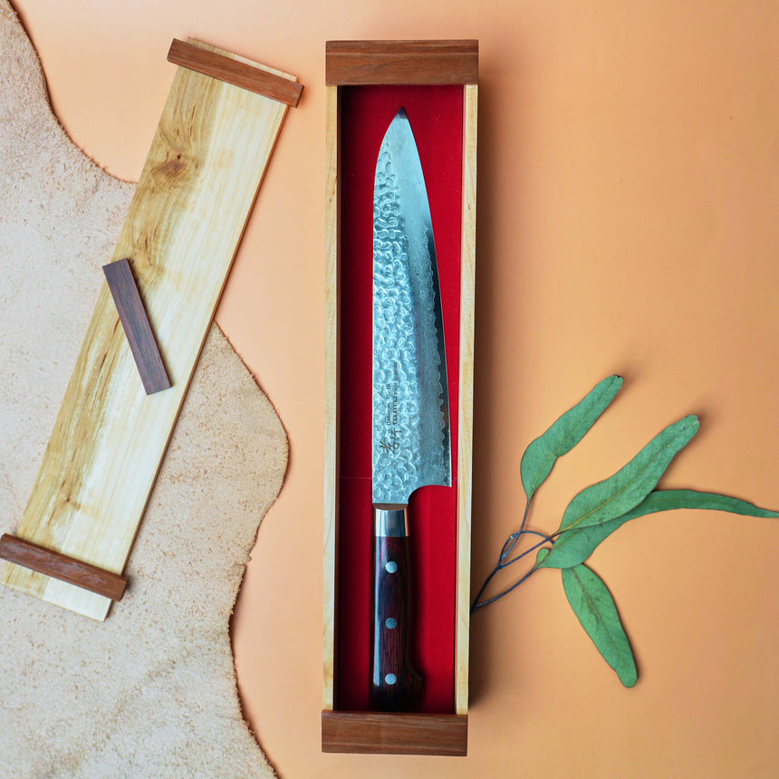 Handmade Wooden Knife Box - Large