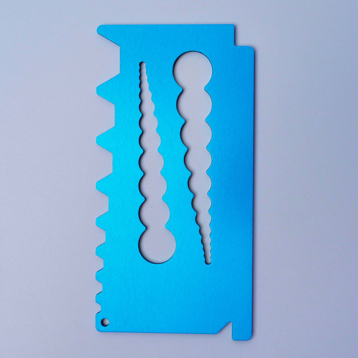 Aluminum Bolt and Nut Gauge - Blue