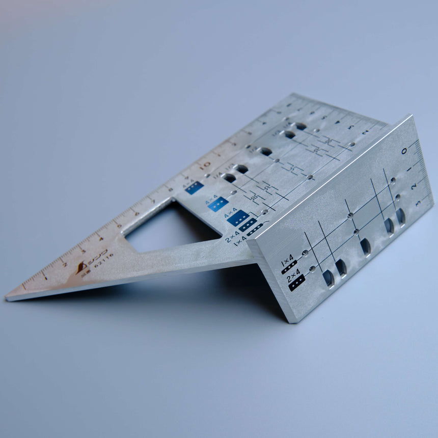 Aluminium Speed Square Gauge for 2x4 Lumber