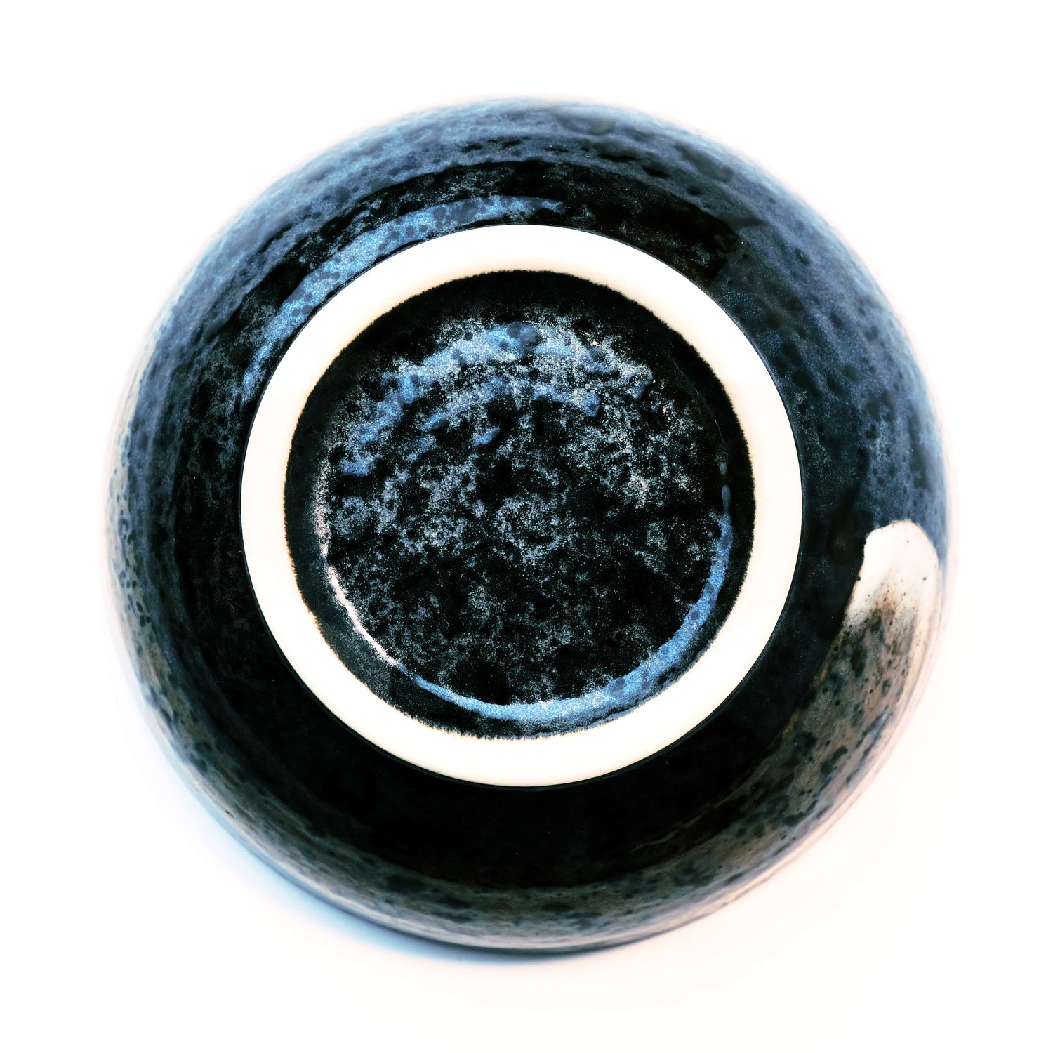 Black and Brown Glazed Ikebana Vase