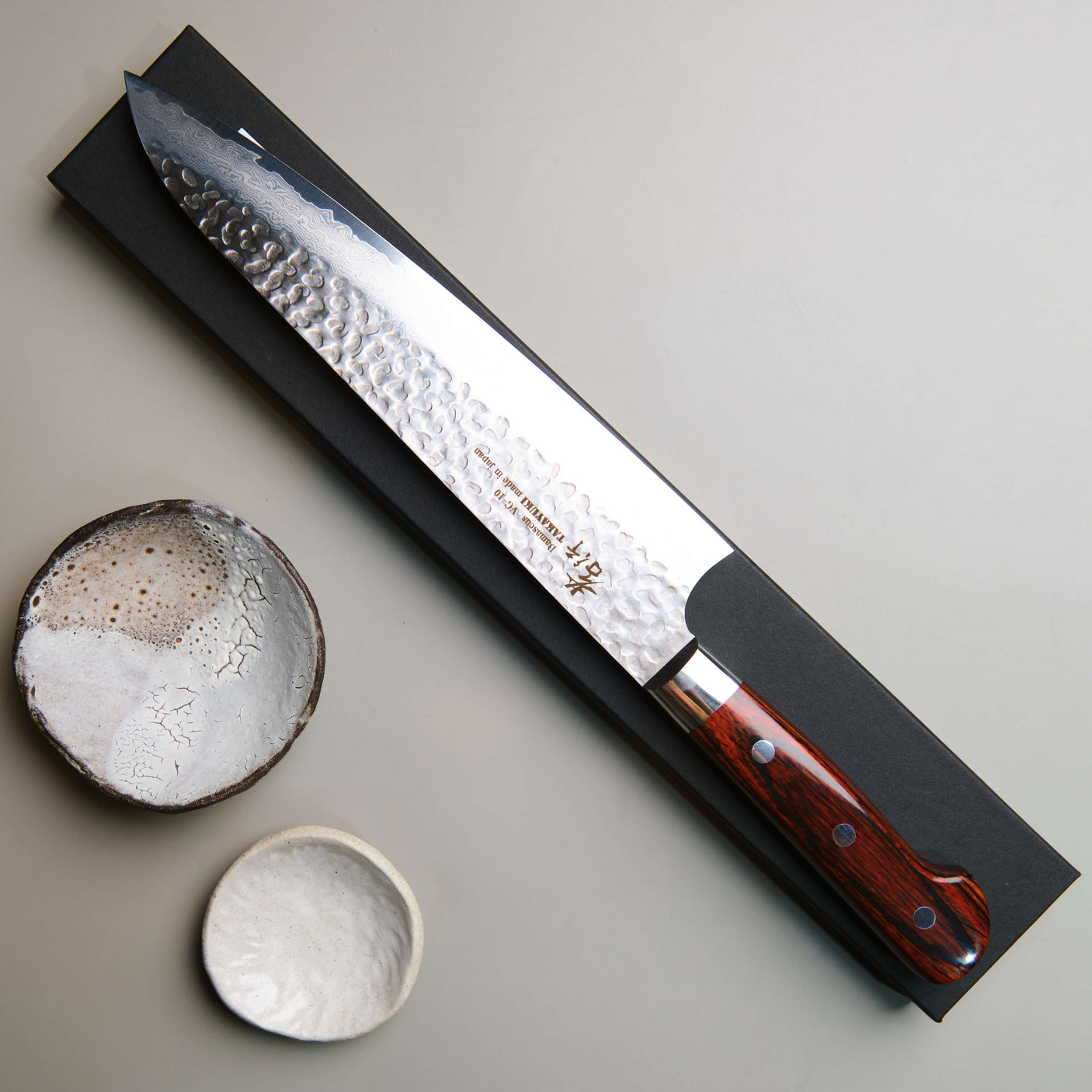 Hammered Damascus Gyuto Chef Knife - 240mm