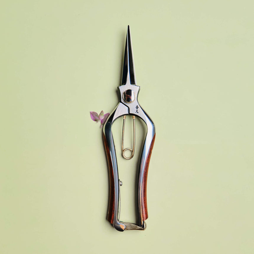 Handmade Japanese Bubinga Handle Snips - 200mm