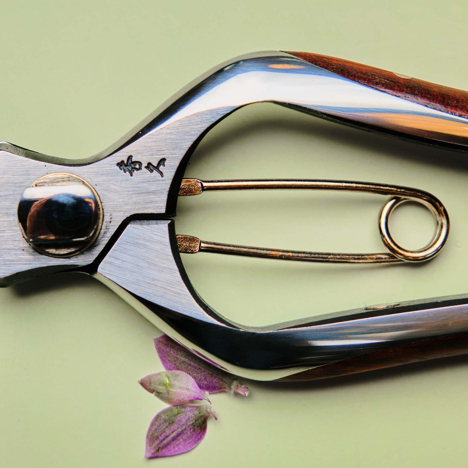 Handmade Japanese Bubinga Handle Snips - 200mm