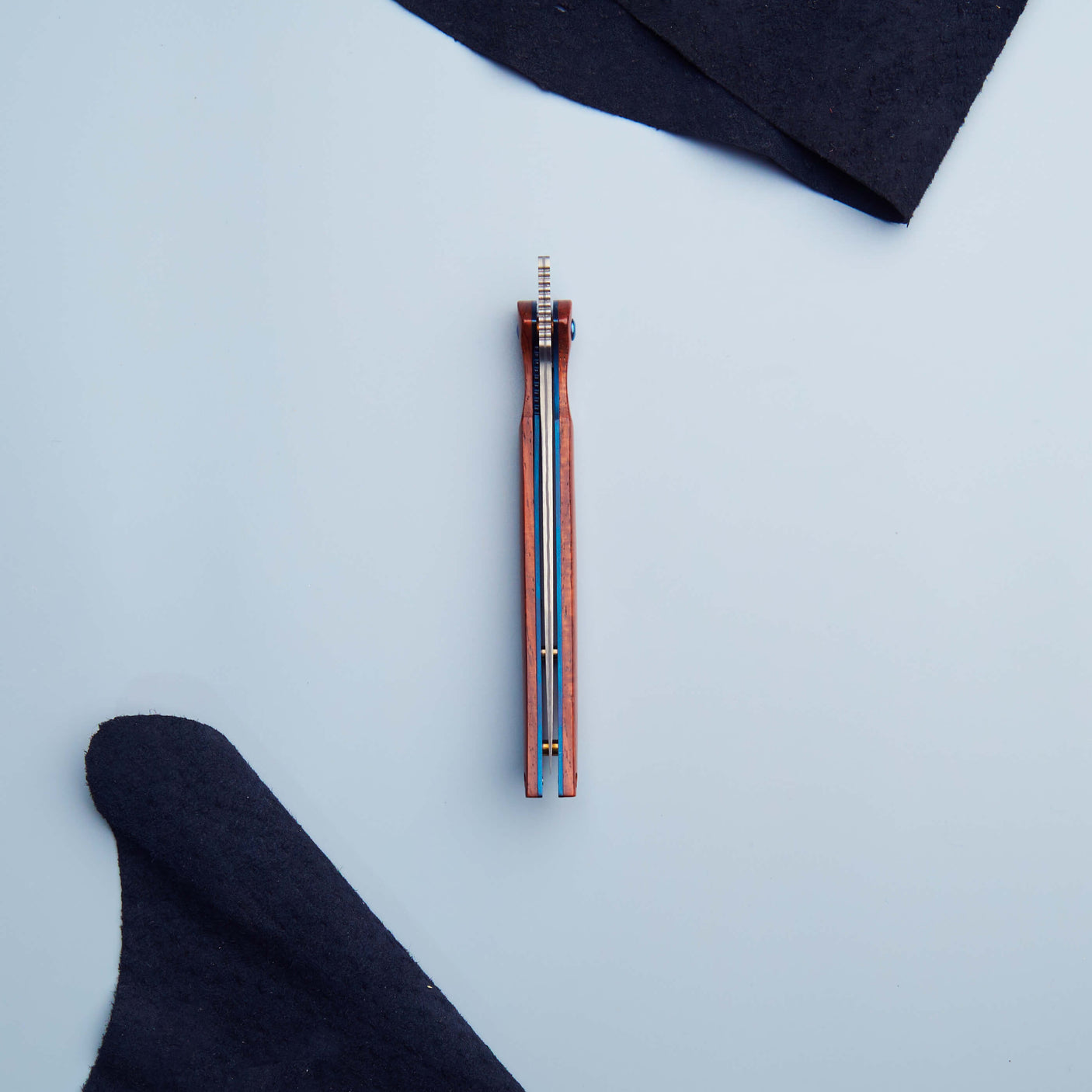 Hikari Folding Steak Knife, Damascus Blade