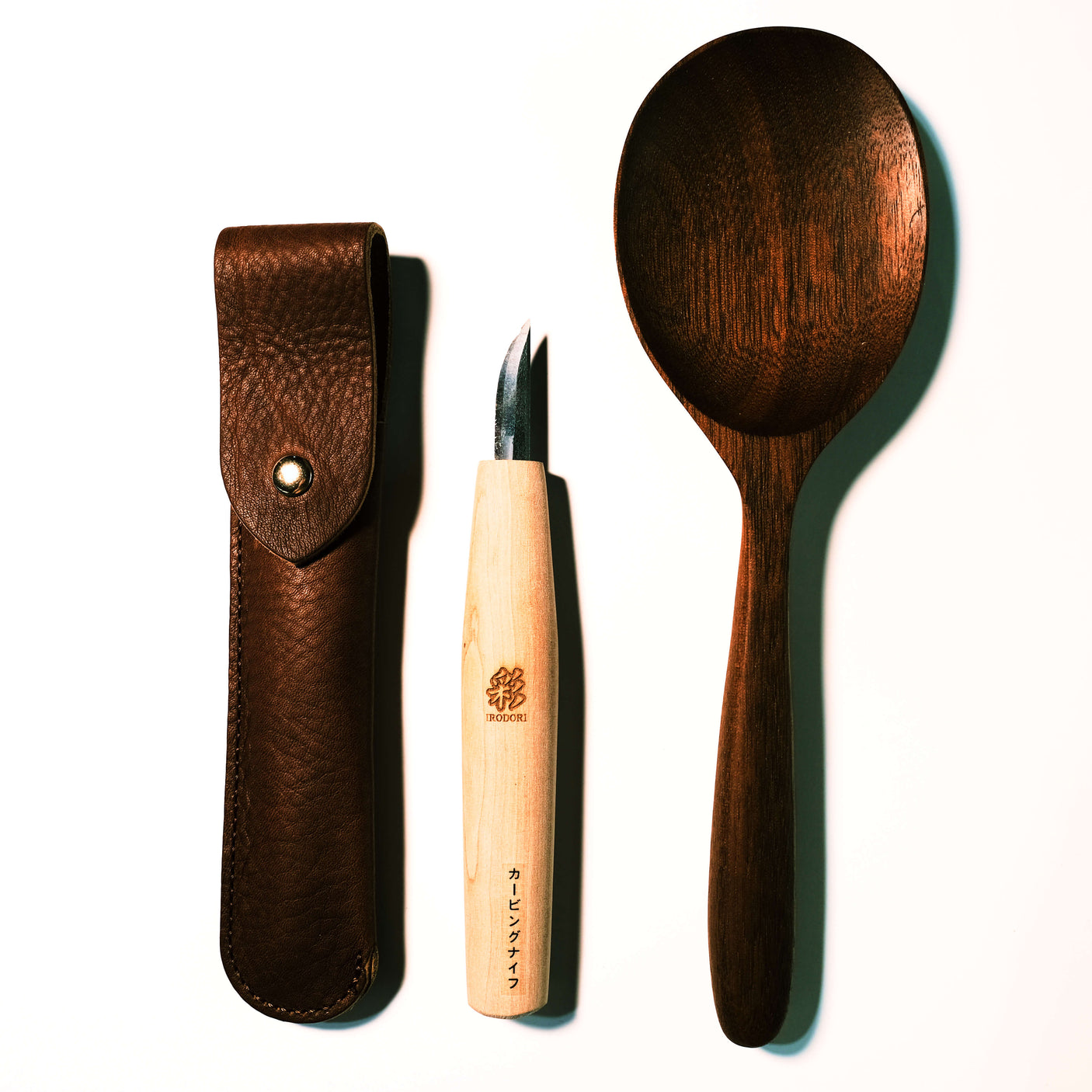 Japanese Whittling Knife with Leather case