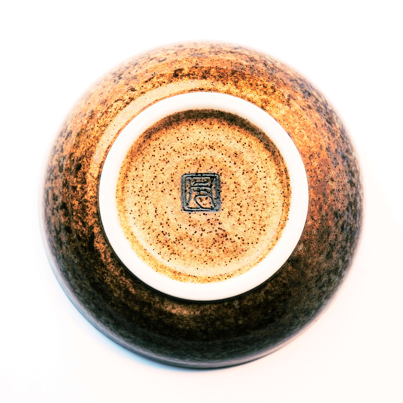 Brown and Blue Glazed Ikebana Vase