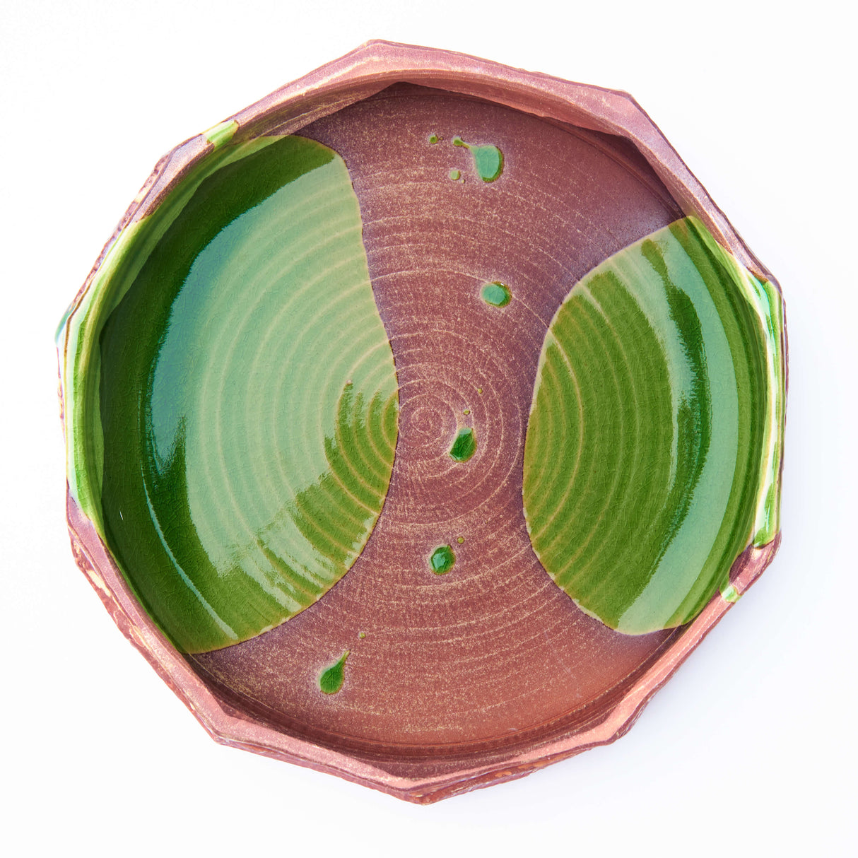 Lily Pad Round Ikebana Vase
