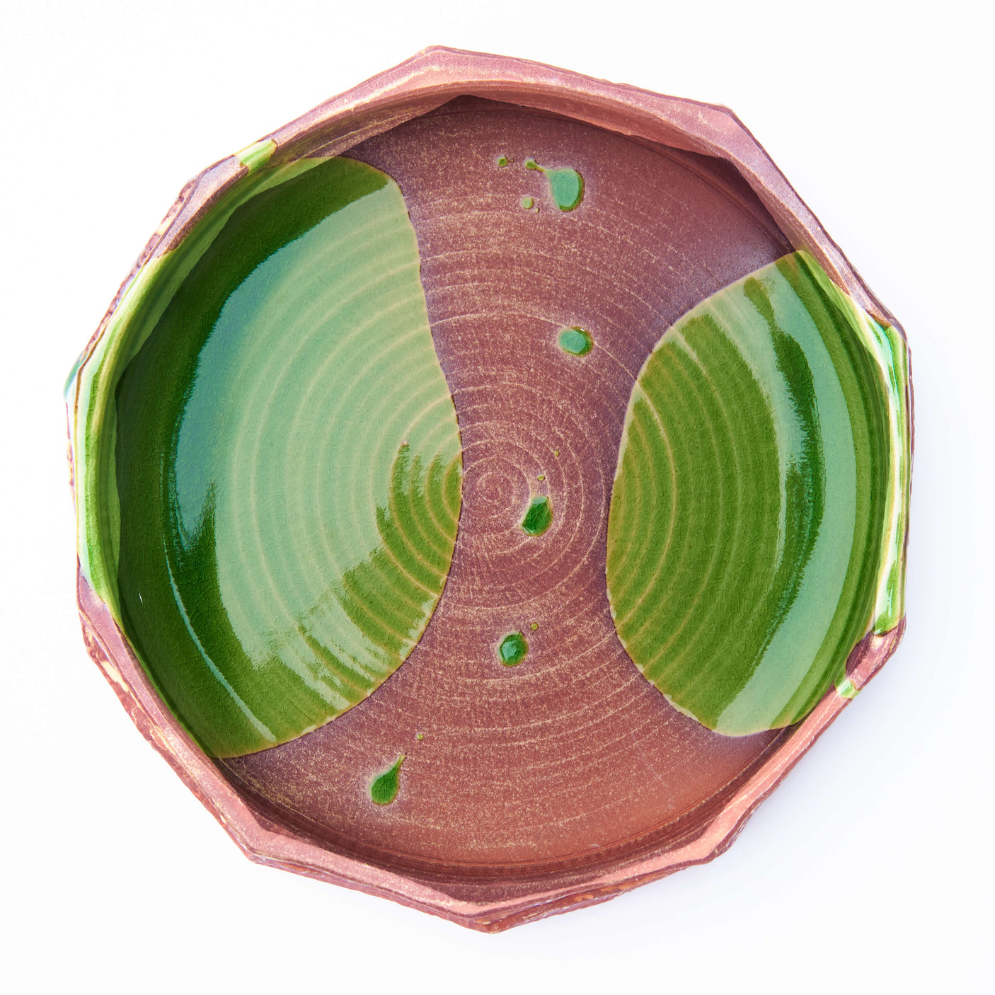 Lily Pad Round Ikebana Vase