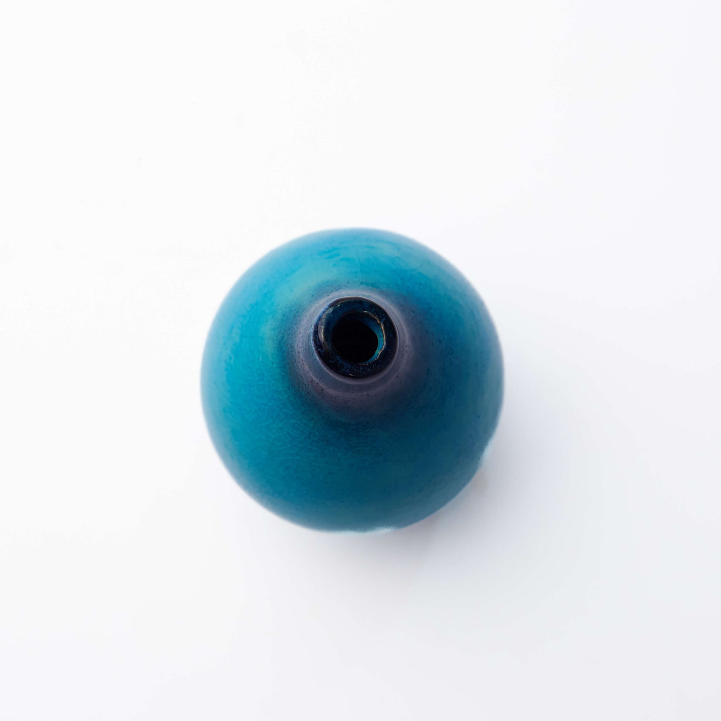 Minoyaki Sky Blue Drop Shaped Ikebana Vase