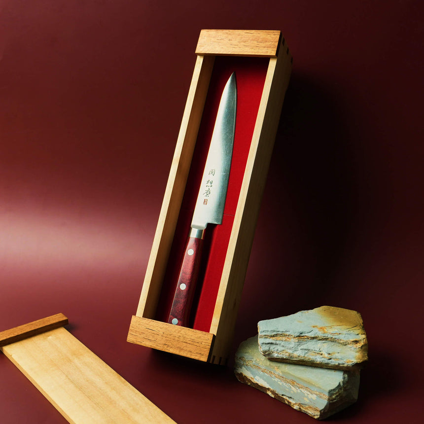 Wooden Knife Box Set | Rosewood & Maple