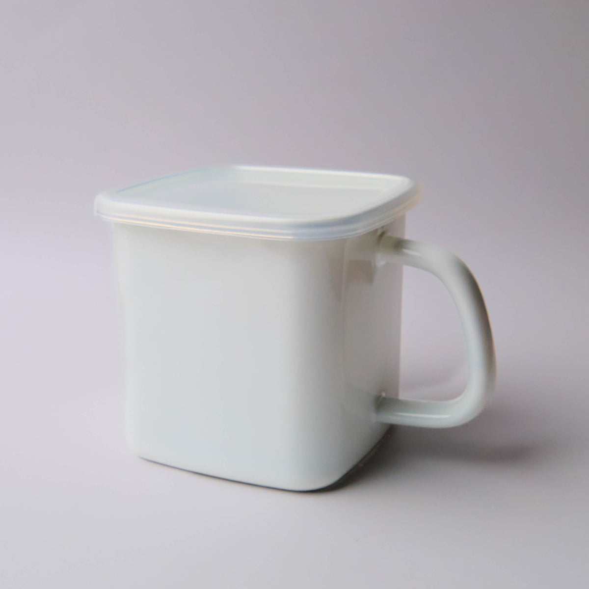 Noda Horo Enamel Square Storage Container with handle