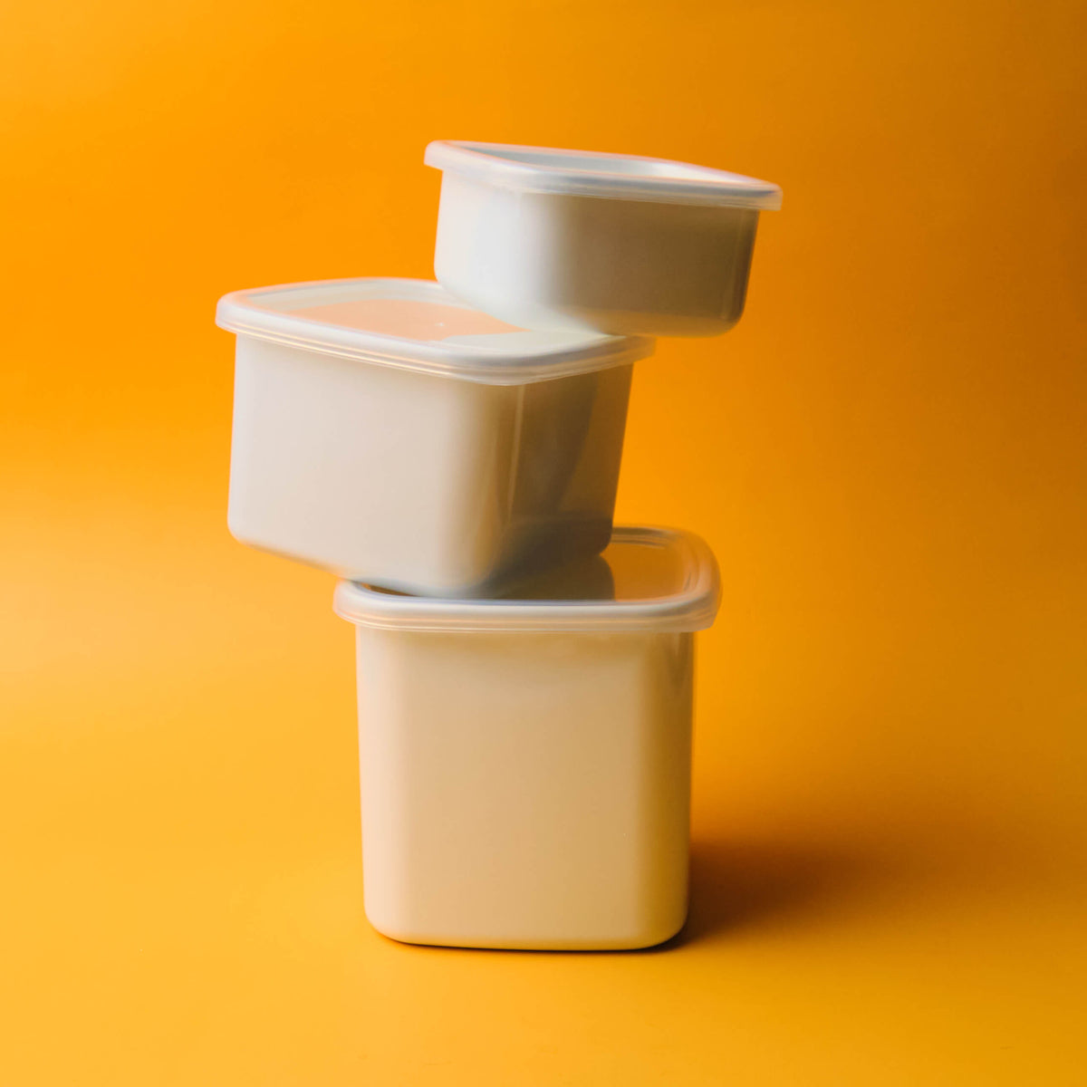 Noda Horo Enamel Square Containers with Lid