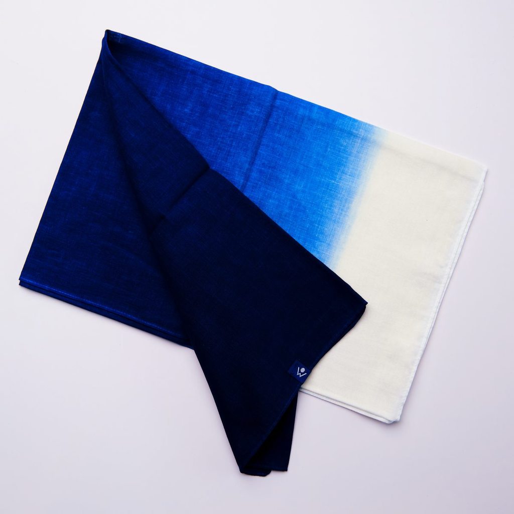 Tenugui Indigo - Gradient Shibori
