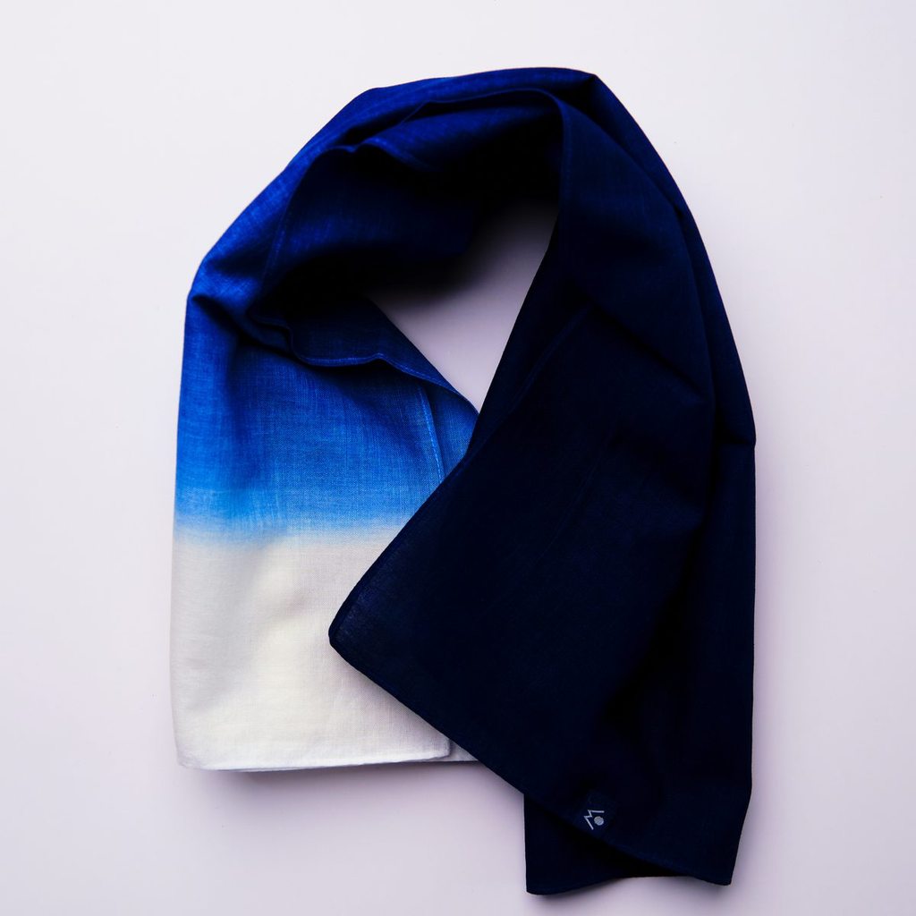 Tenugui Indigo - Gradient Shibori