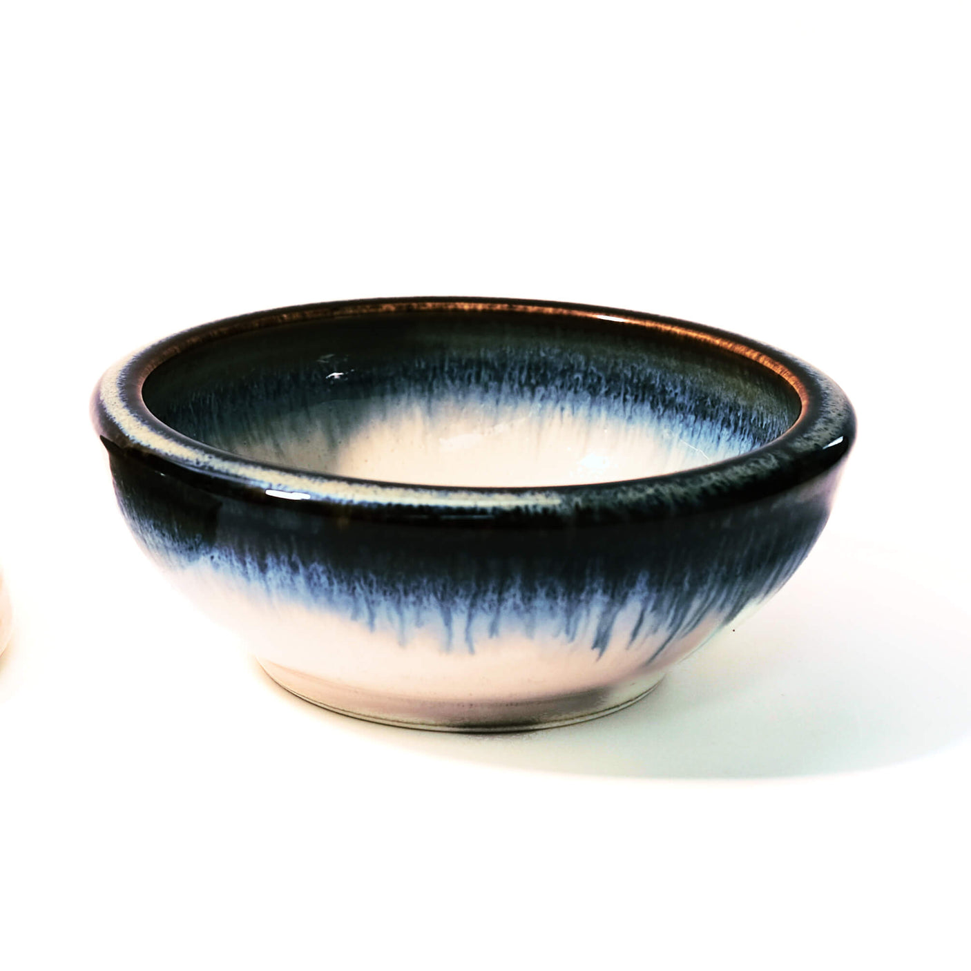 White and Blue Glazed Ikebana Vase