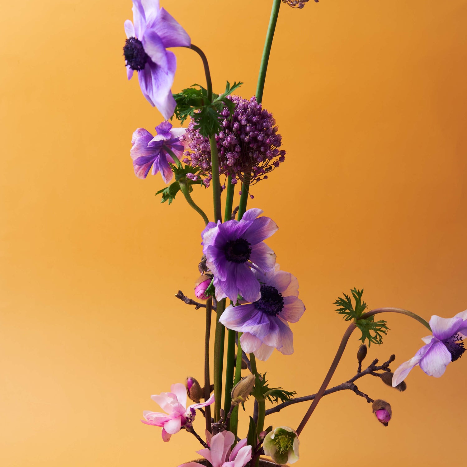Sand Beige Glazed Ikebana Vase