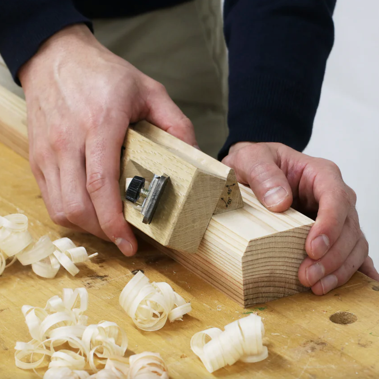 Kakuri Chamfer Molding Plane Adjustable 45/60/30