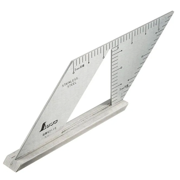 45°/135° Mitre Ruler with Right Angle Precision