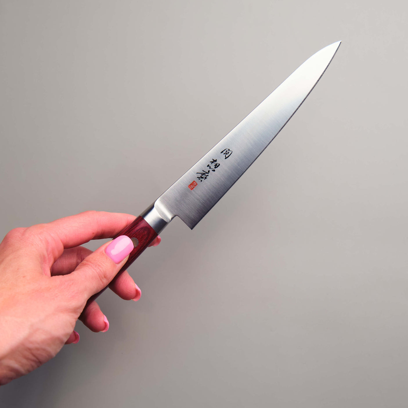 Seki Souma Petty Knife with Red handle - 150mm
