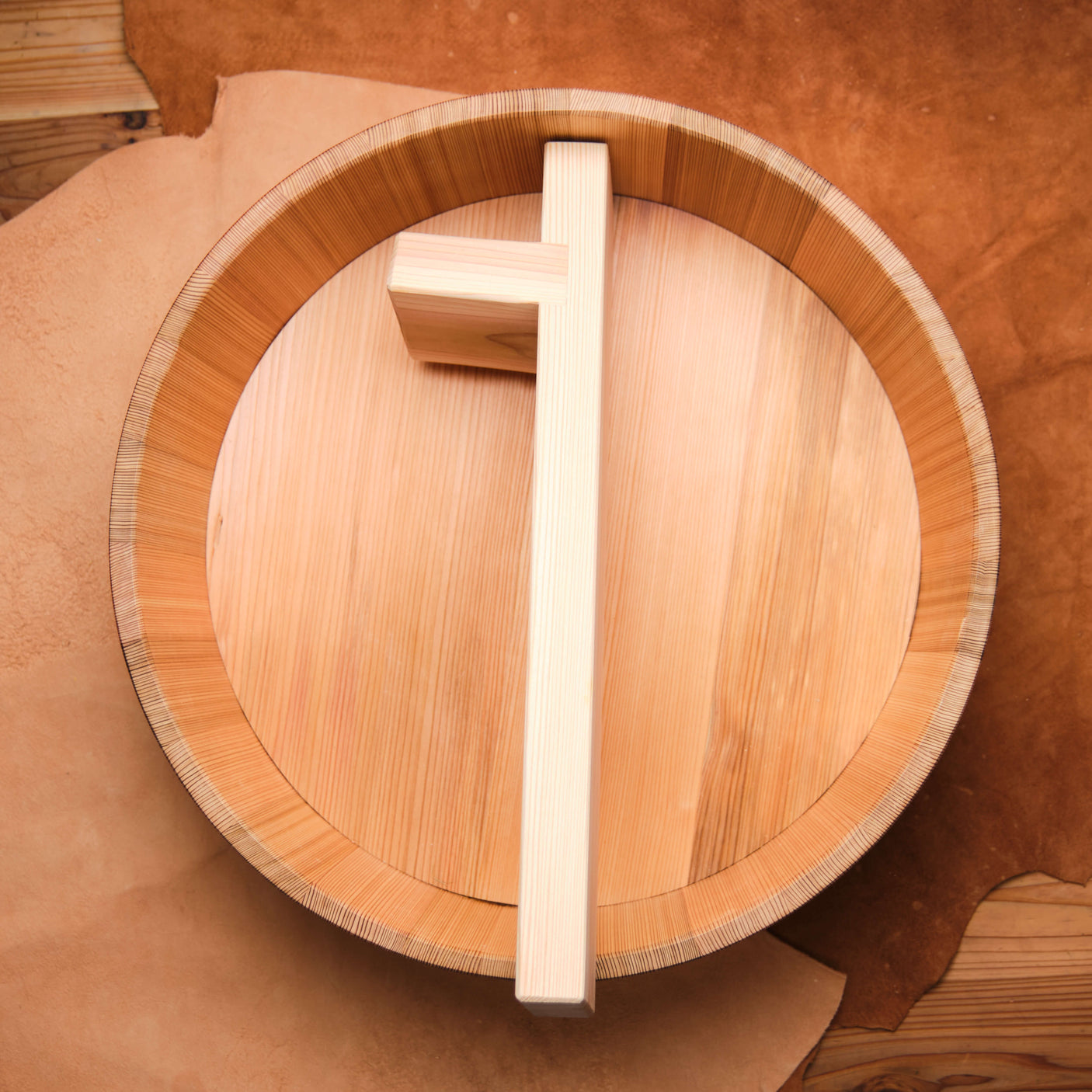 Handcrafted Wooden Buckets for Sharpening