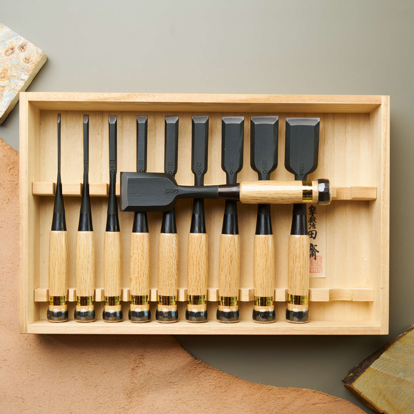 Tasai Bench Chisel Set - 10pcs