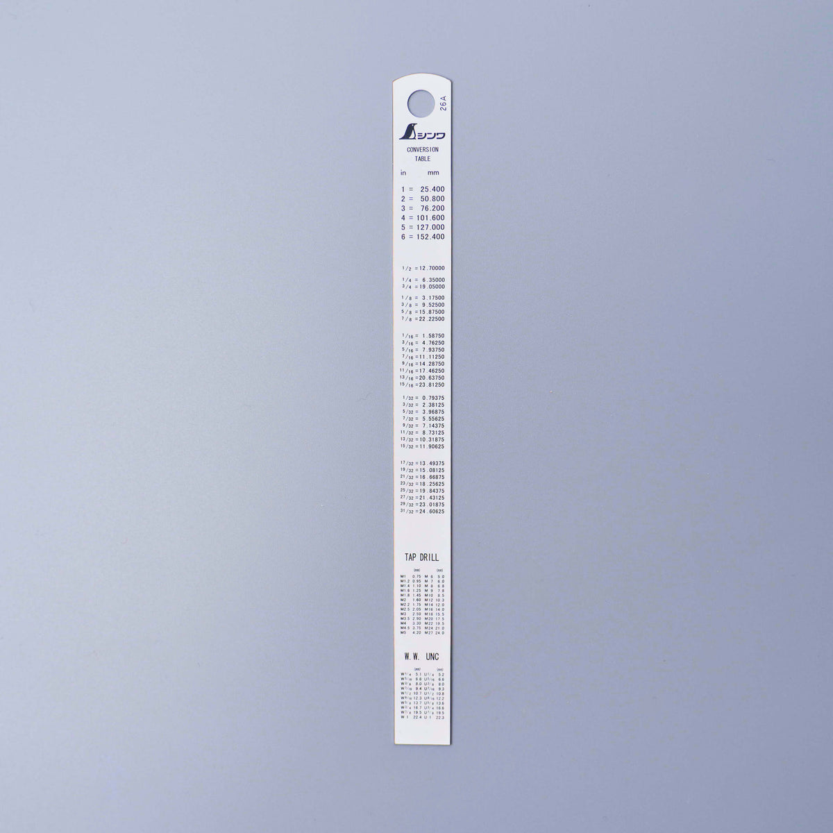 TOUGH WHITE Stainless Steel Rule