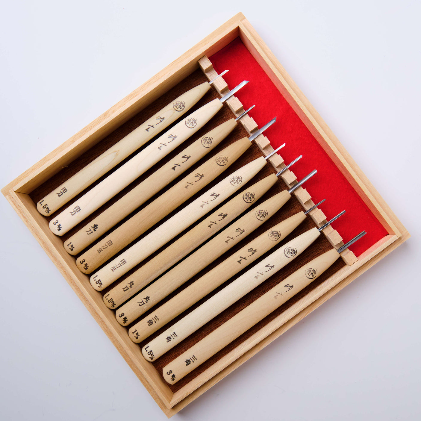 "Tomo" Netsuke Carving Chisels 10 Piece Set