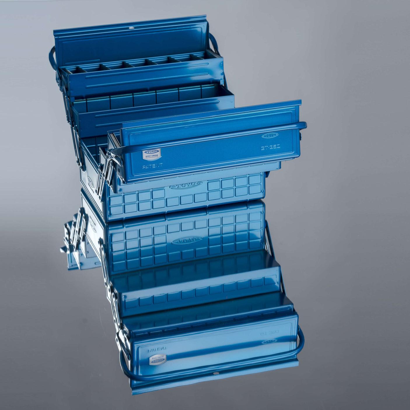 TOYO Double-Cantilever Toolbox GT-350 B (Blue)