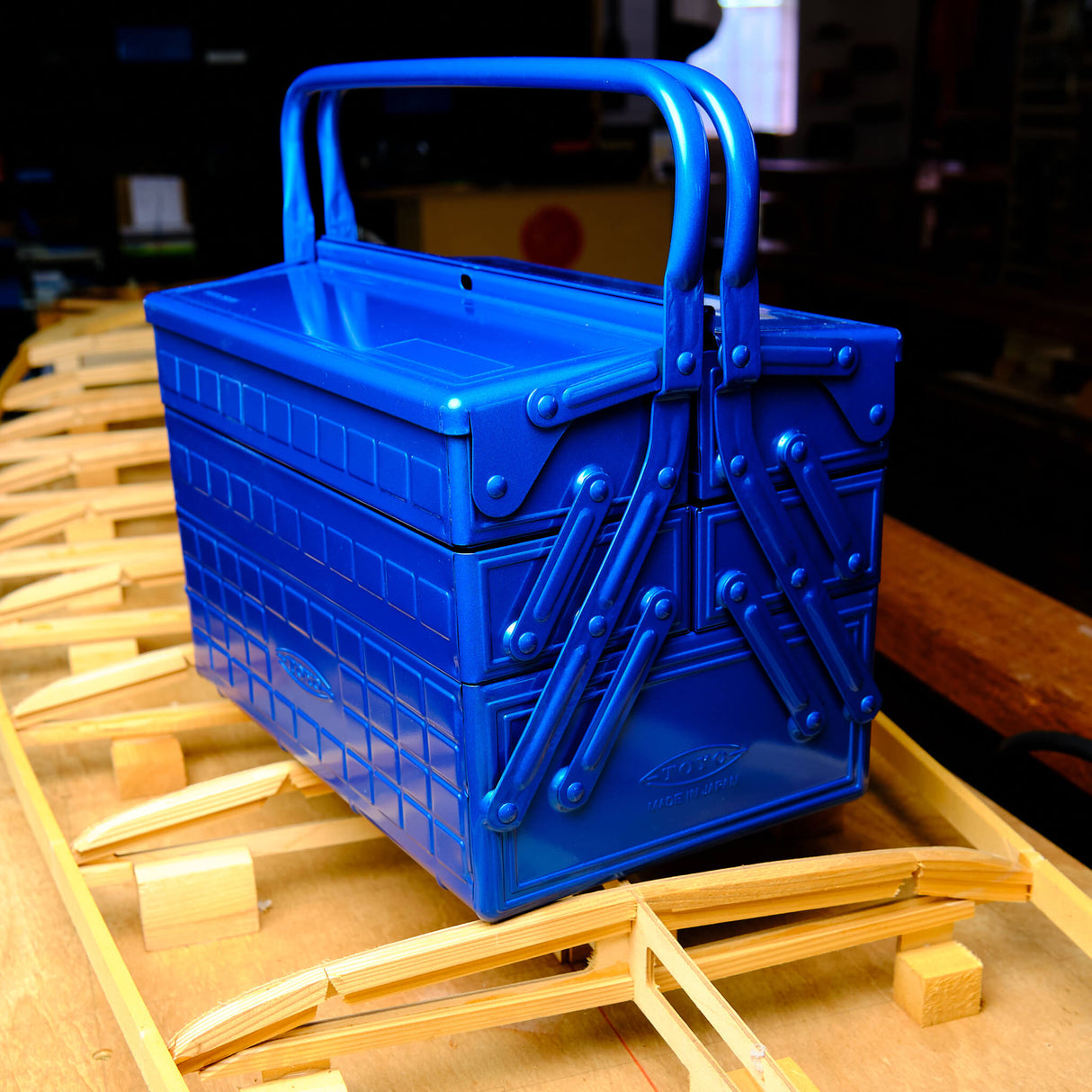 TOYO Double-Cantilever Toolbox GT-350 B (Blue)