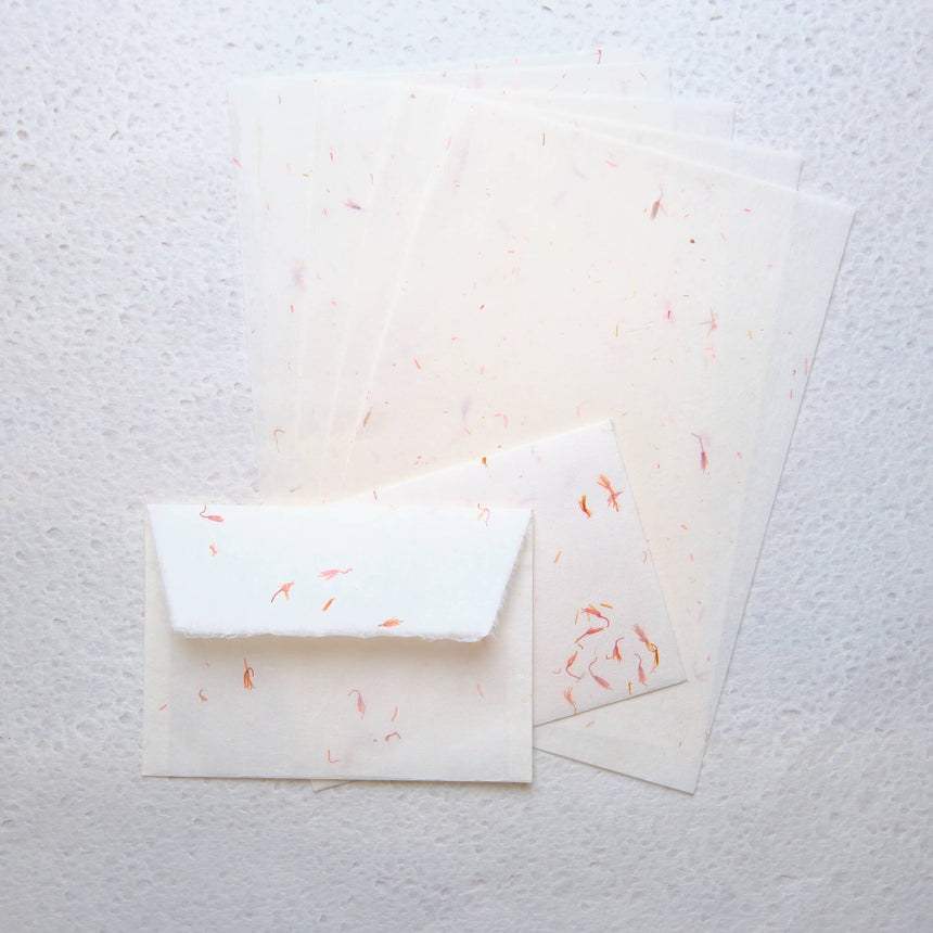 Safflower Hanairi Washi Letter Set
