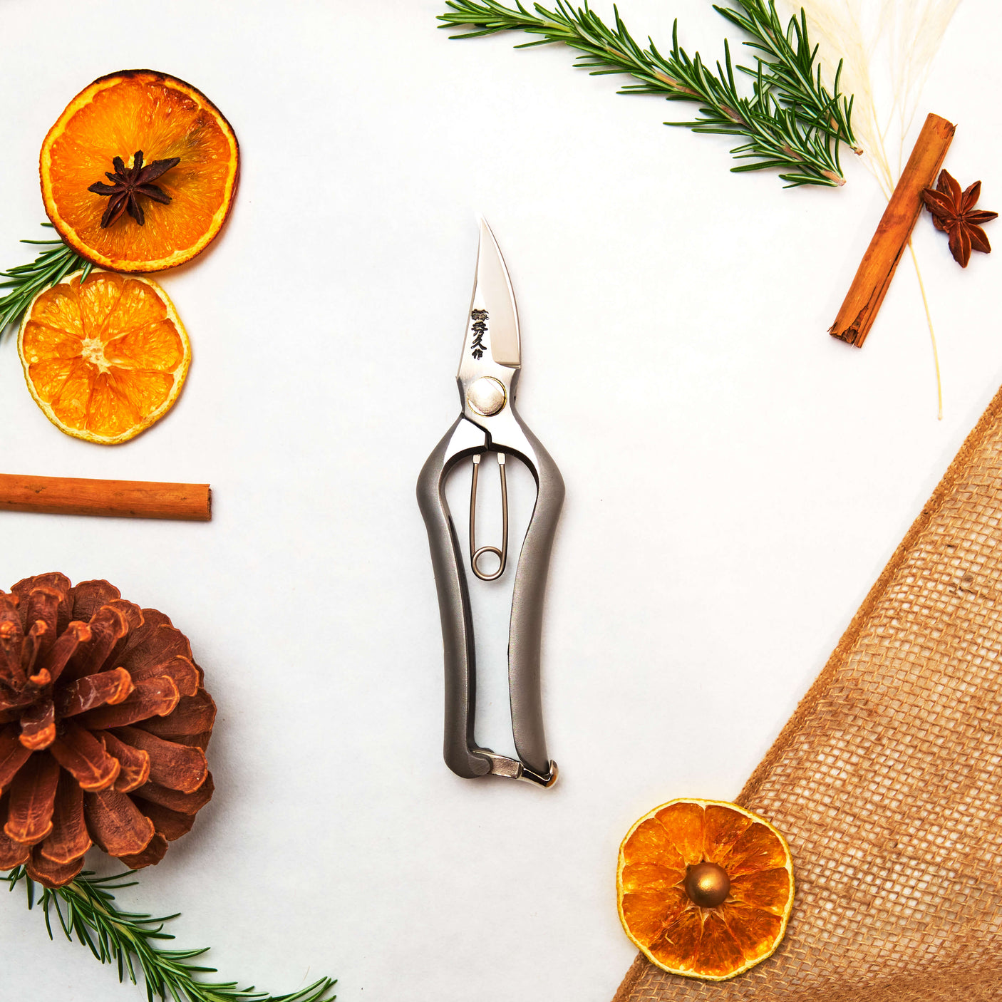 Handmade Japanese Stainless Steel Budding Snips - 200mm