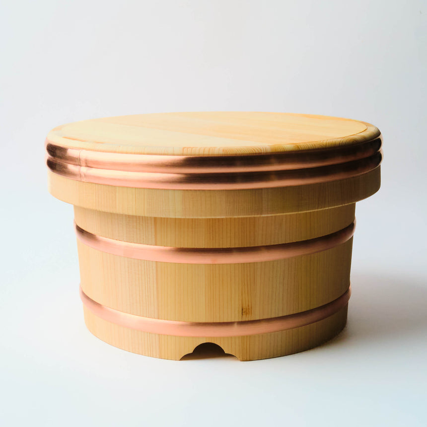 Yamacoh Ohitsu Sawara Wooden Rice Container - Edobitsu