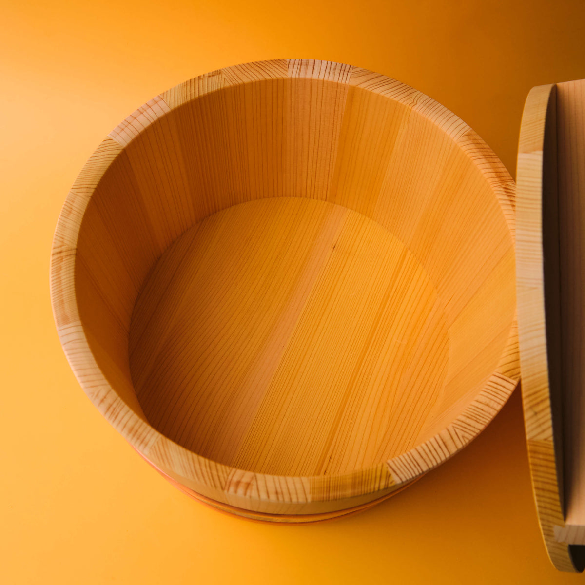Yamacoh Ohitsu Sawara Wooden Rice Container - Nosebitsu
