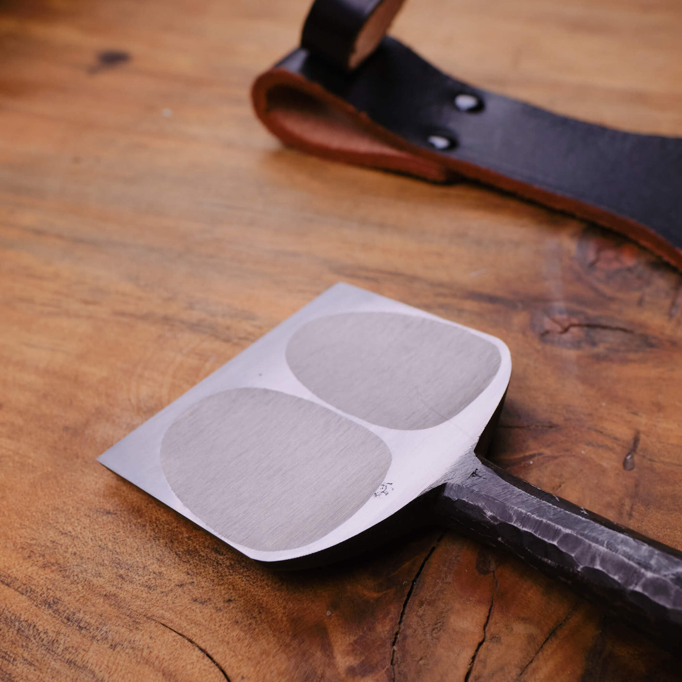 75mm Tsuchime Chisel with Leather Sheath by Tasai-san - Bench Chisels - Japanese Tools Australia