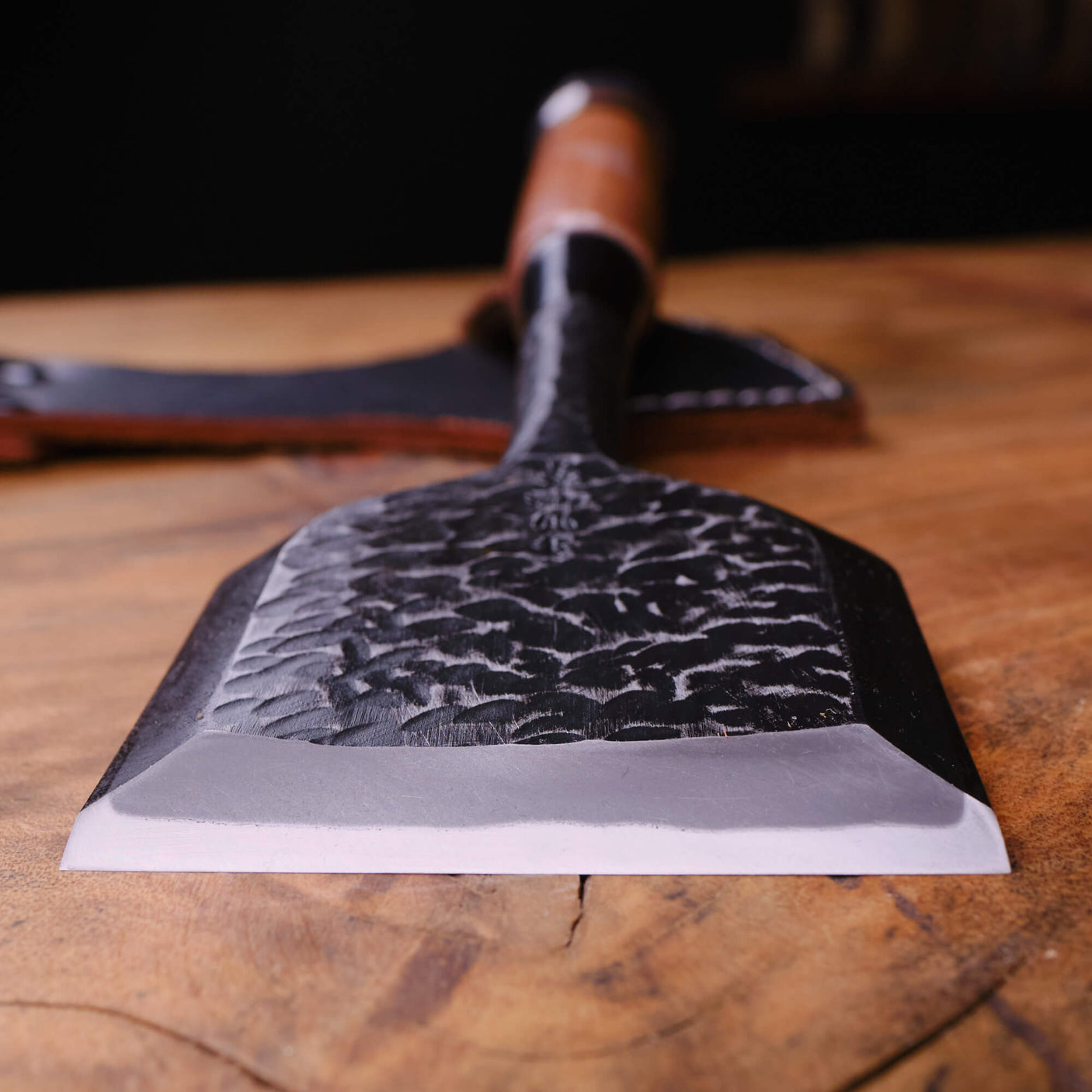 75mm Tsuchime Chisel with Leather Sheath by Tasai-san - Bench Chisels - Japanese Tools Australia