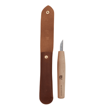 Japanese Whittling Knife with Leather case - Carving Knives - Japanese Tools Australia