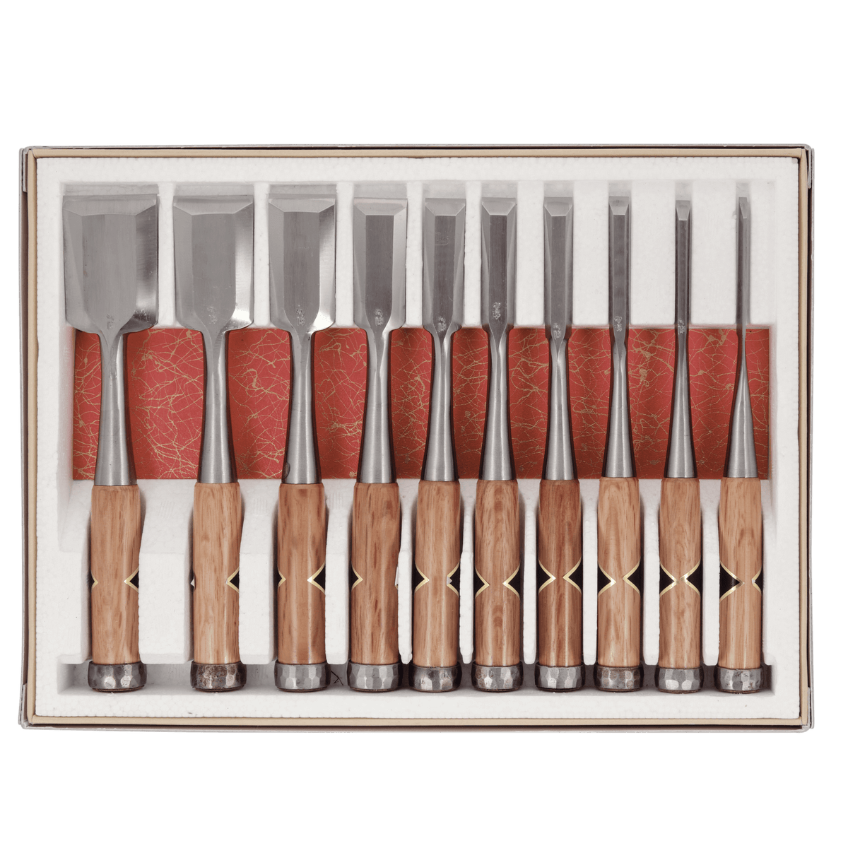 Kamiwaza Polished Bench Chisel - 10pc Set – Japanese Tools Australia
