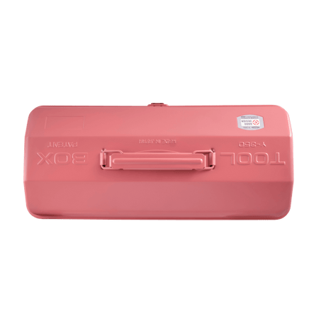 TOYO Camber-top Toolbox Y-350 P0 (Living coral) - Tool Bags Boxes and Rolls - Japanese Tools Australia