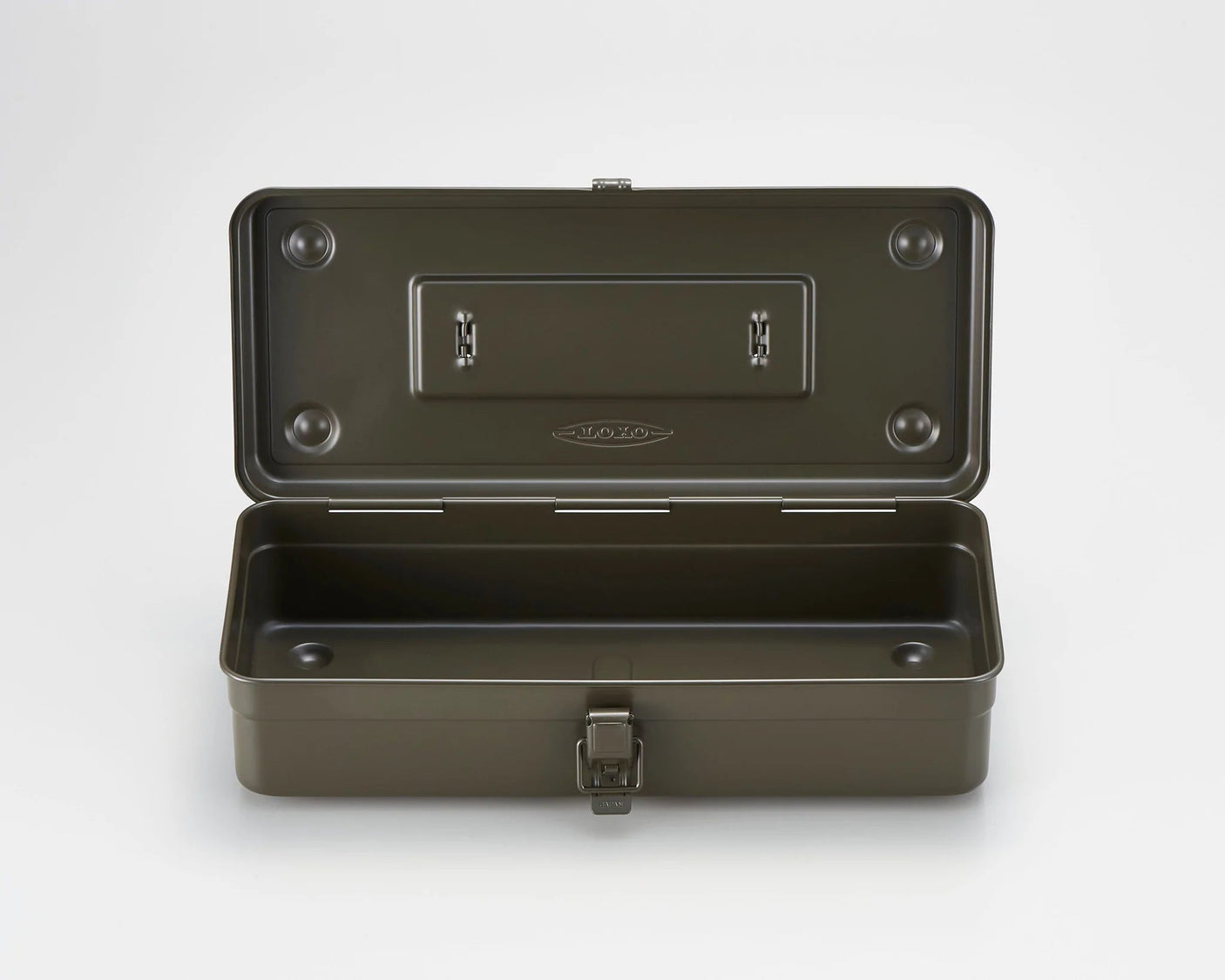 TOYO Trunk Shape Toolbox T-350 MG (Moss green) - Tool Bags Boxes and Rolls - Japanese Tools Australia