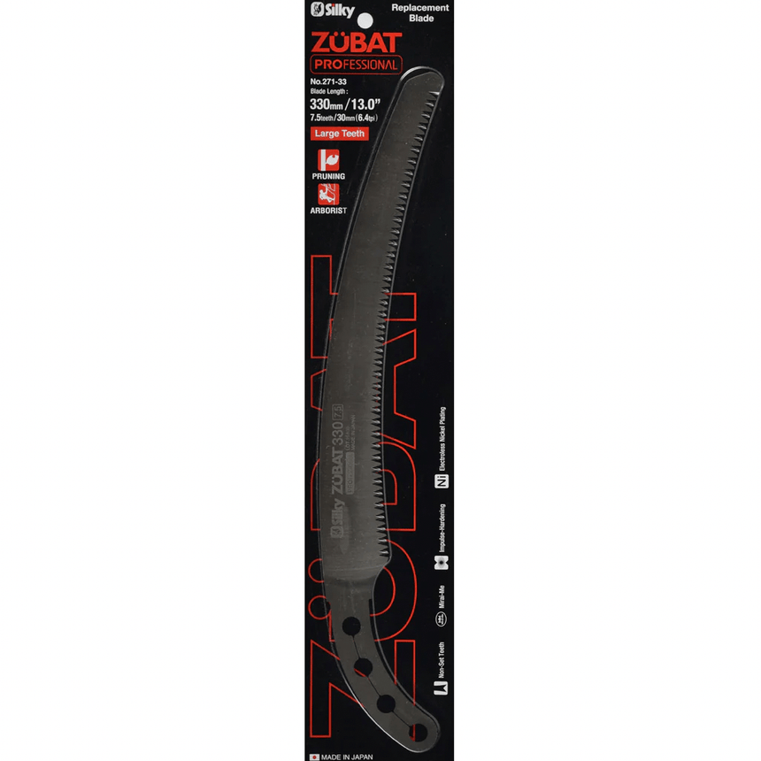 Zubat Silky Saw - Large Tooth, 330mm, Curved Saw - Pruning Saws - Japanese Tools Australia