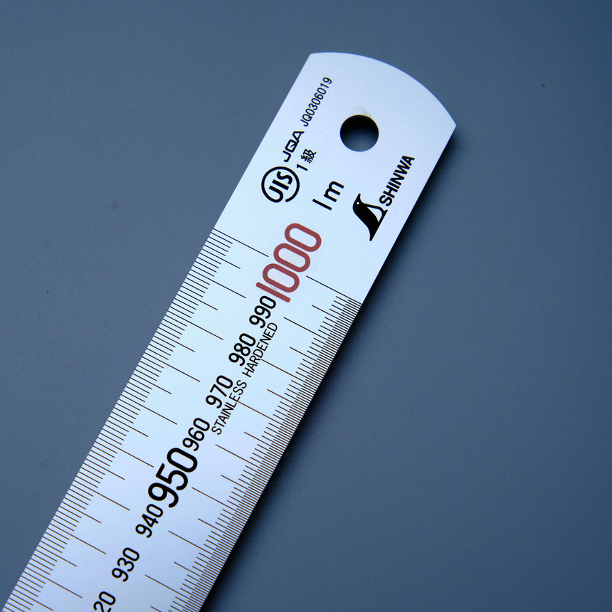 100cm Hard Chrome Finish Stainless Steel Rule