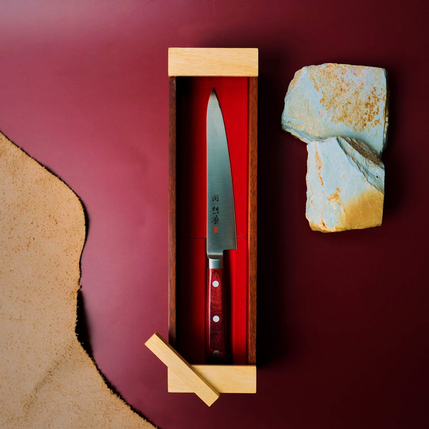 Wooden Knife Box Set | Rose Mahogany & Silver Ash