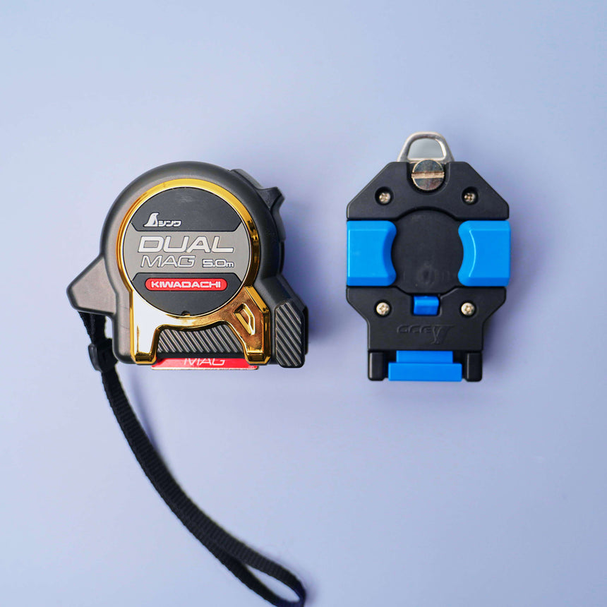 5m Convex Dual Mag Measuring Tape with Holder