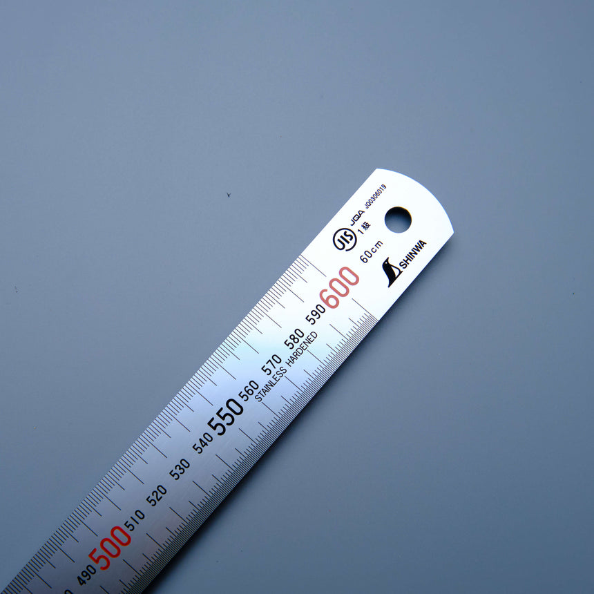 60cm Hard Chrome Finish Stainless Steel Rule