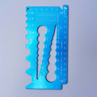 Aluminum Bolt and Nut Gauge - Blue