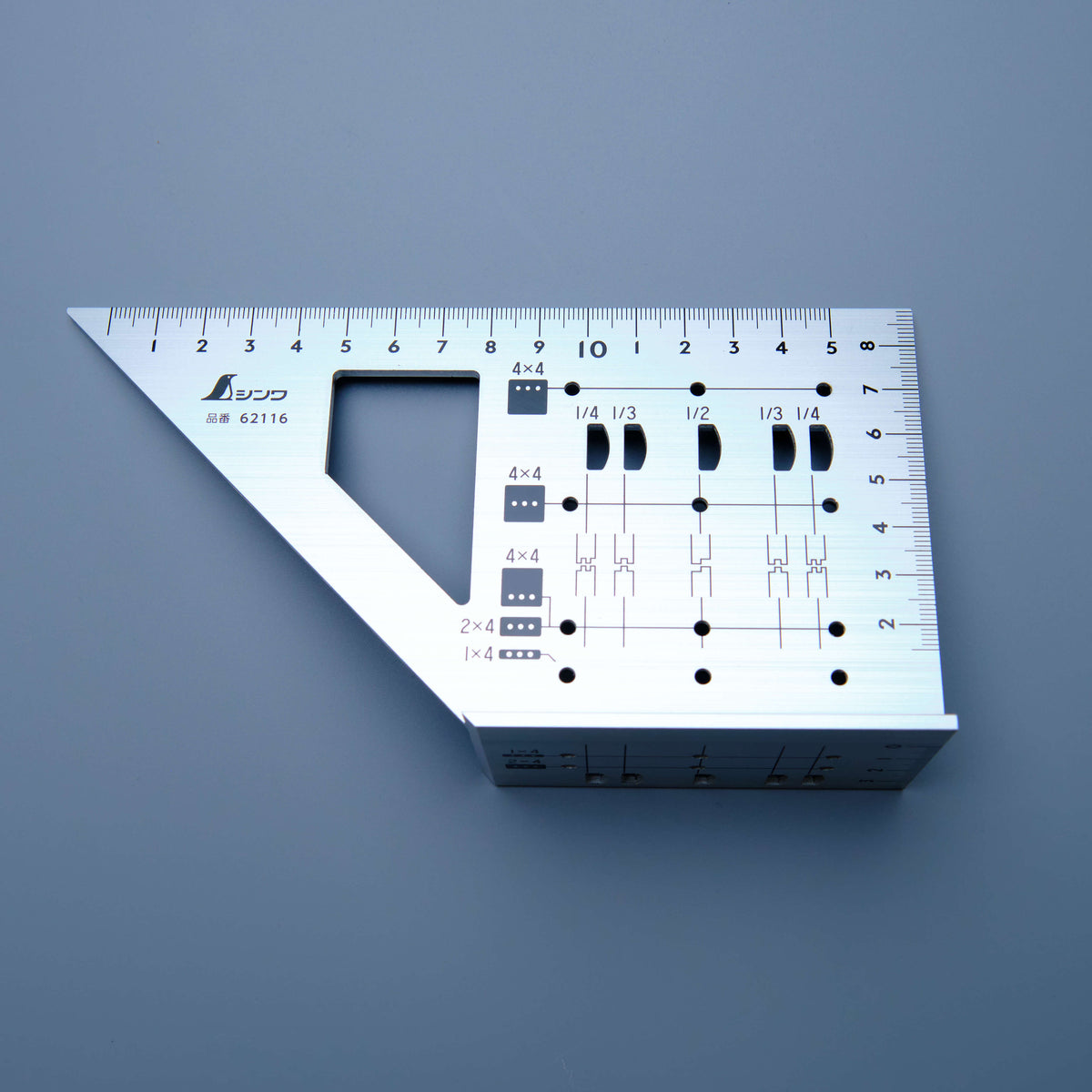 Aluminium Speed Square Gauge for 2x4 Lumber