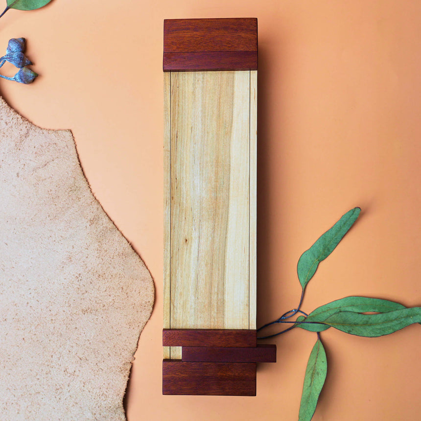 Handmade Wooden Knife Box - Medium