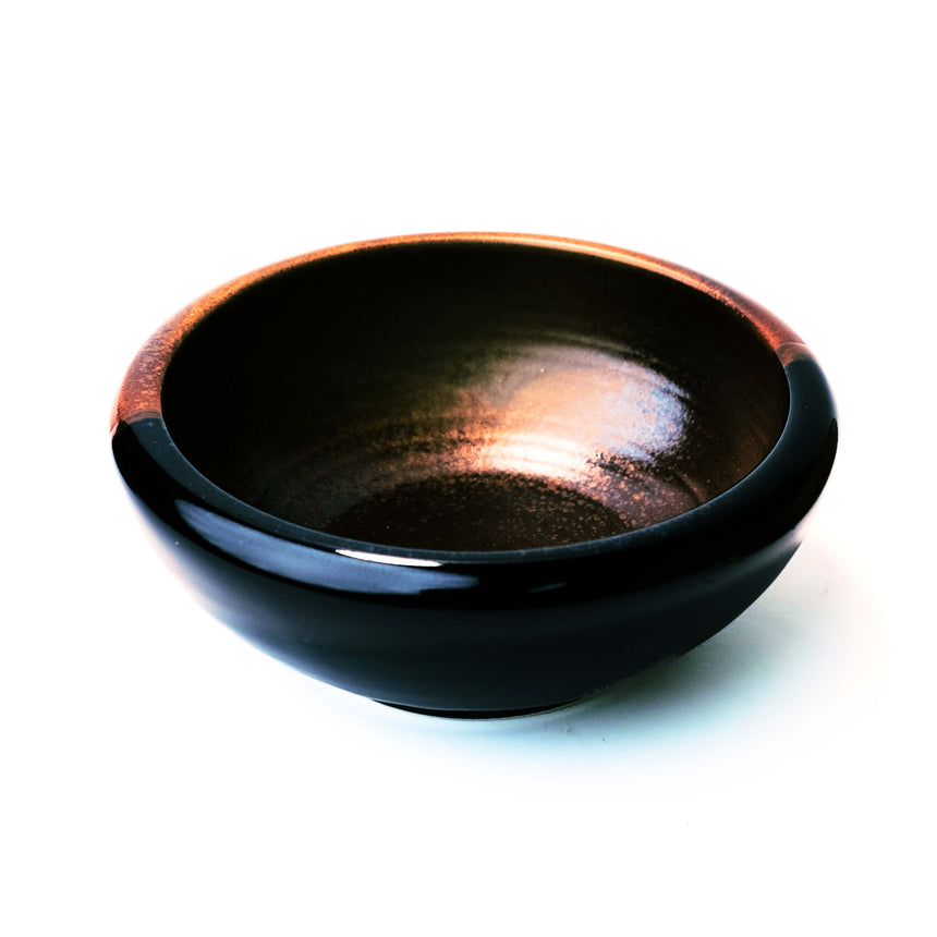 Black and Red Glazed Ikebana Vase