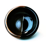 Black and Red Glazed Ikebana Vase