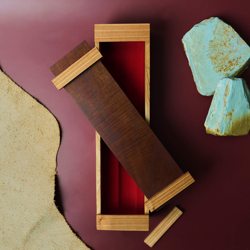 Wooden Knife Box Set | Rose Mahogany & Coachwood